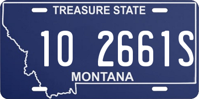 MT license plate 102661S