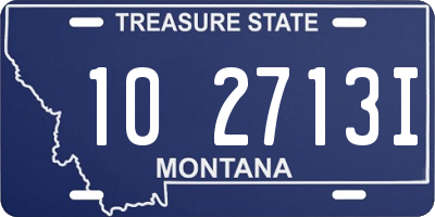 MT license plate 102713I