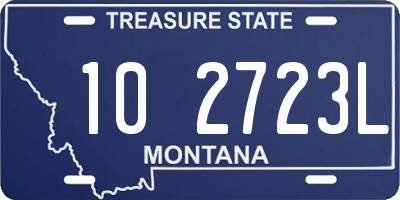 MT license plate 102723L