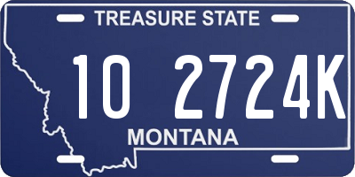 MT license plate 102724K