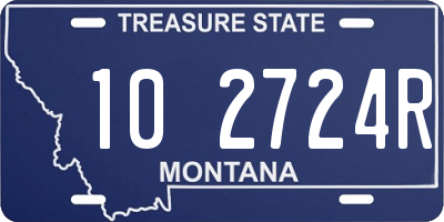 MT license plate 102724R