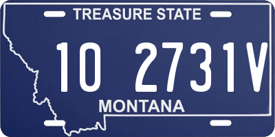 MT license plate 102731V