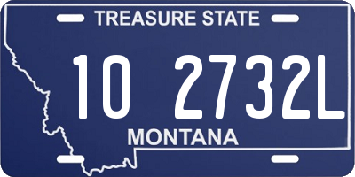 MT license plate 102732L