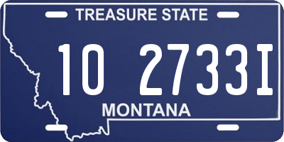 MT license plate 102733I