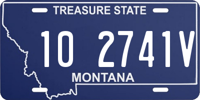 MT license plate 102741V