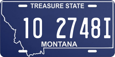 MT license plate 102748I