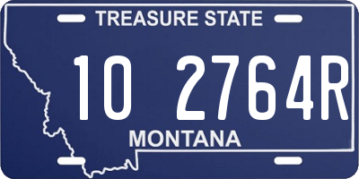 MT license plate 102764R