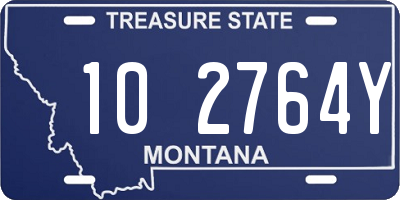 MT license plate 102764Y