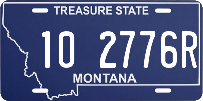 MT license plate 102776R