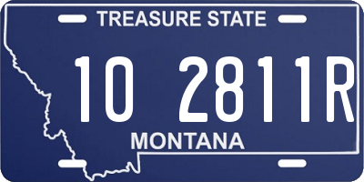 MT license plate 102811R