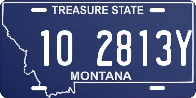 MT license plate 102813Y