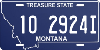 MT license plate 102924I