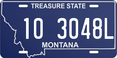 MT license plate 103048L