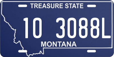 MT license plate 103088L