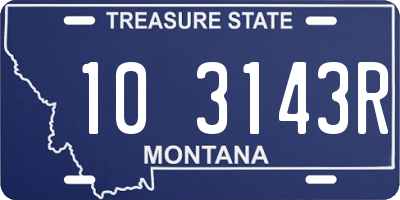 MT license plate 103143R