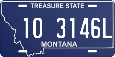 MT license plate 103146L