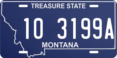 MT license plate 103199A