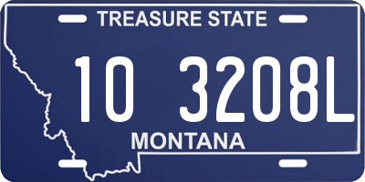 MT license plate 103208L