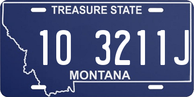 MT license plate 103211J