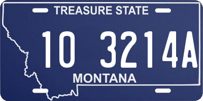 MT license plate 103214A