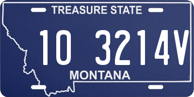 MT license plate 103214V