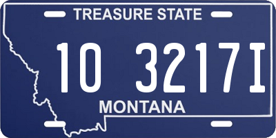 MT license plate 103217I