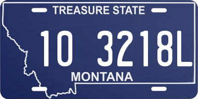 MT license plate 103218L