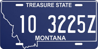 MT license plate 103225Z