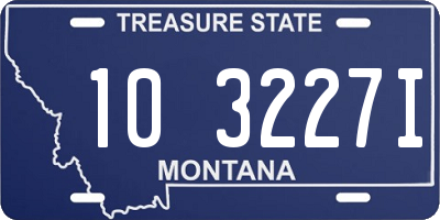 MT license plate 103227I