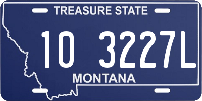 MT license plate 103227L