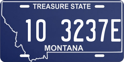 MT license plate 103237E