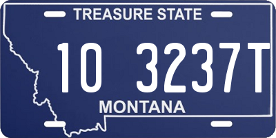 MT license plate 103237T