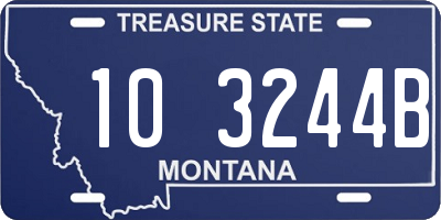 MT license plate 103244B