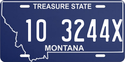 MT license plate 103244X