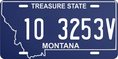 MT license plate 103253V