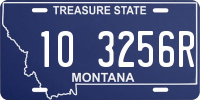 MT license plate 103256R