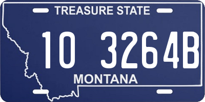 MT license plate 103264B