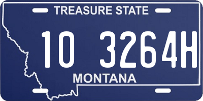 MT license plate 103264H