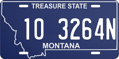 MT license plate 103264N