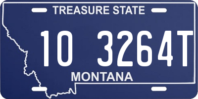 MT license plate 103264T