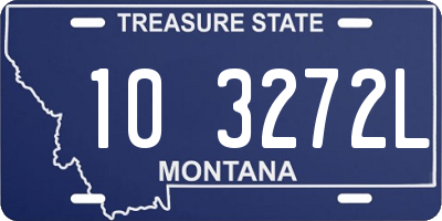 MT license plate 103272L