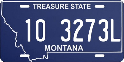 MT license plate 103273L