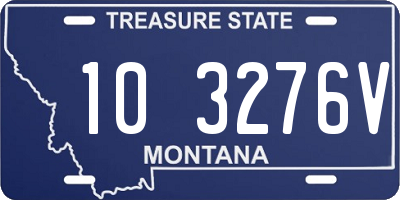 MT license plate 103276V