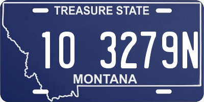 MT license plate 103279N