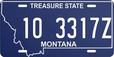 MT license plate 103317Z