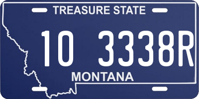 MT license plate 103338R