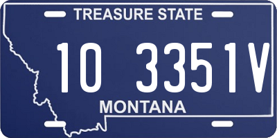 MT license plate 103351V