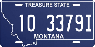 MT license plate 103379I