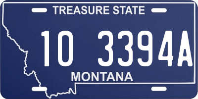 MT license plate 103394A