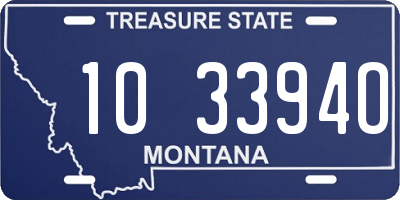 MT license plate 103394O